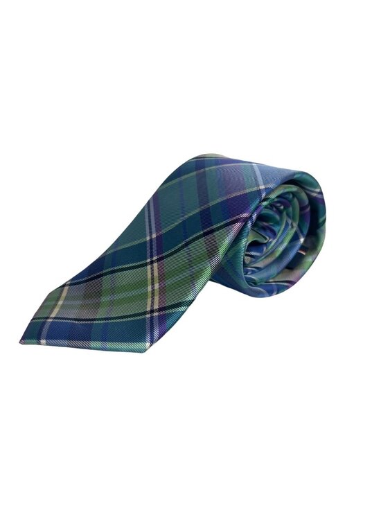 Tommy Hilfiger Other - Tommy Hilfiger Silk Tie Plaid Green Blue Work